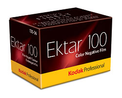 EKTAR 100 film package